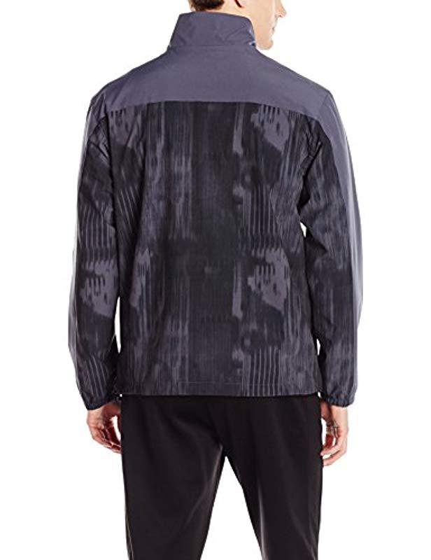 new balance men's all motion printed 4 way stretch jacket