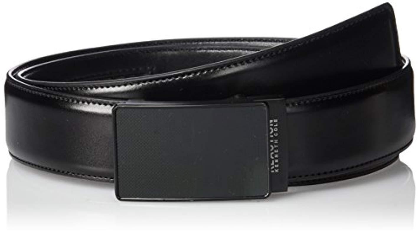 Cole Reaction Perfect Fit Adjustable Click Belt in Dark Black