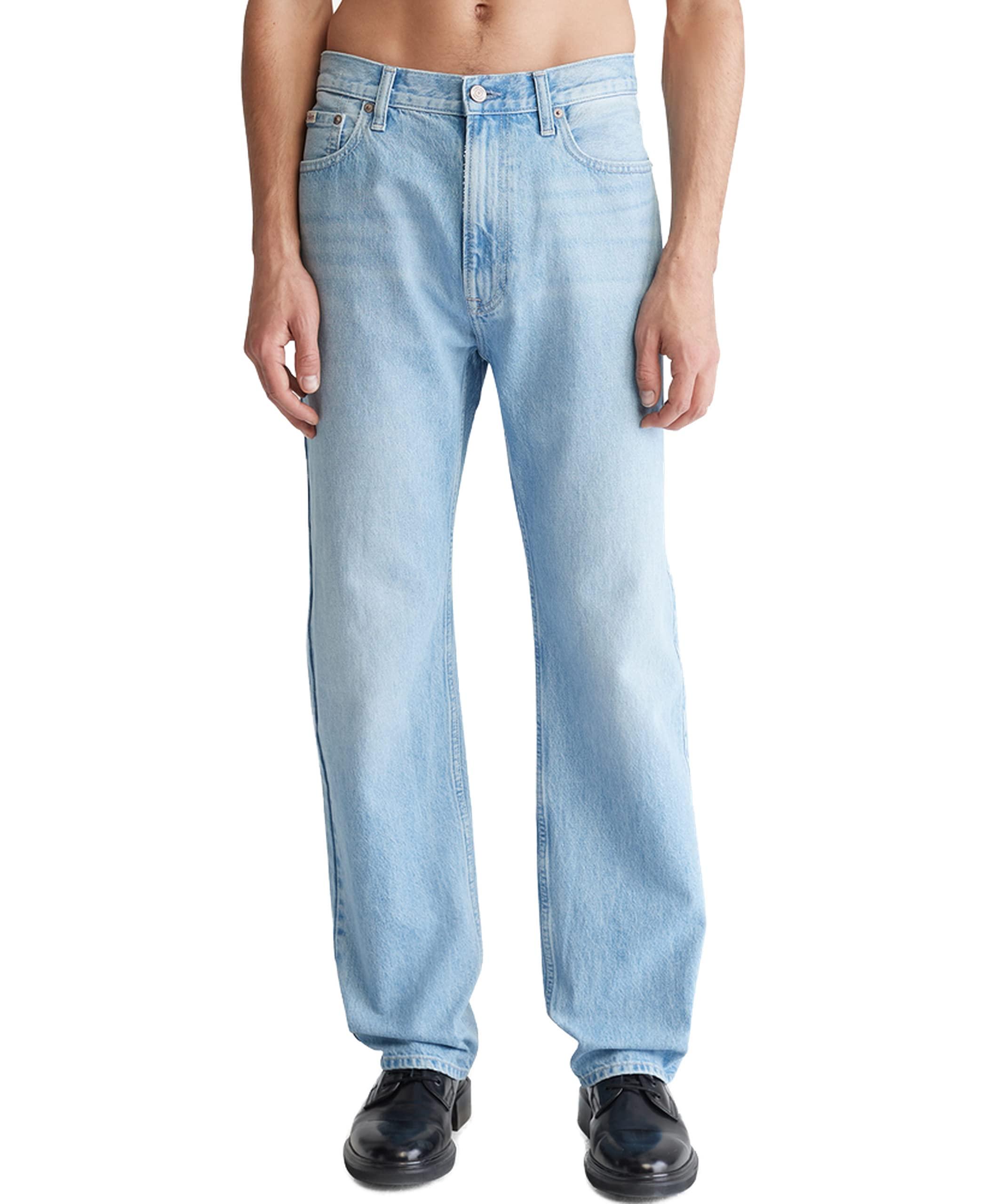 Calvin Klein Straight-fit Jeans in Blue for Men | Lyst