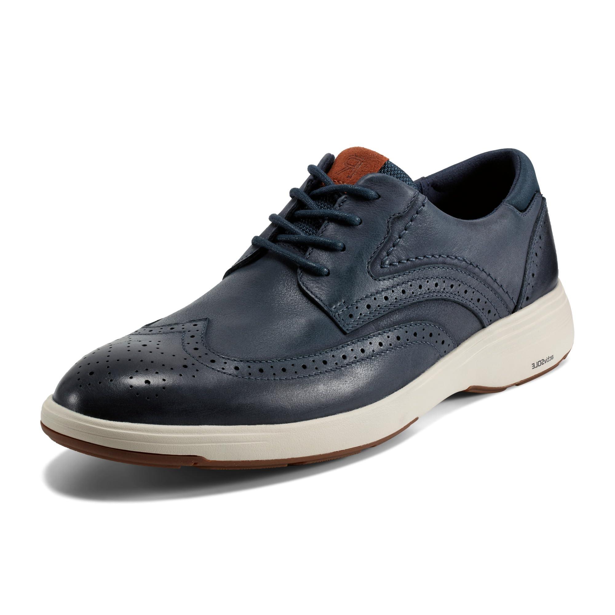 Sapato Rockport Wentworth - Couro Marrom Escuro | 38 | Antiderrapante | Palmilha Removível