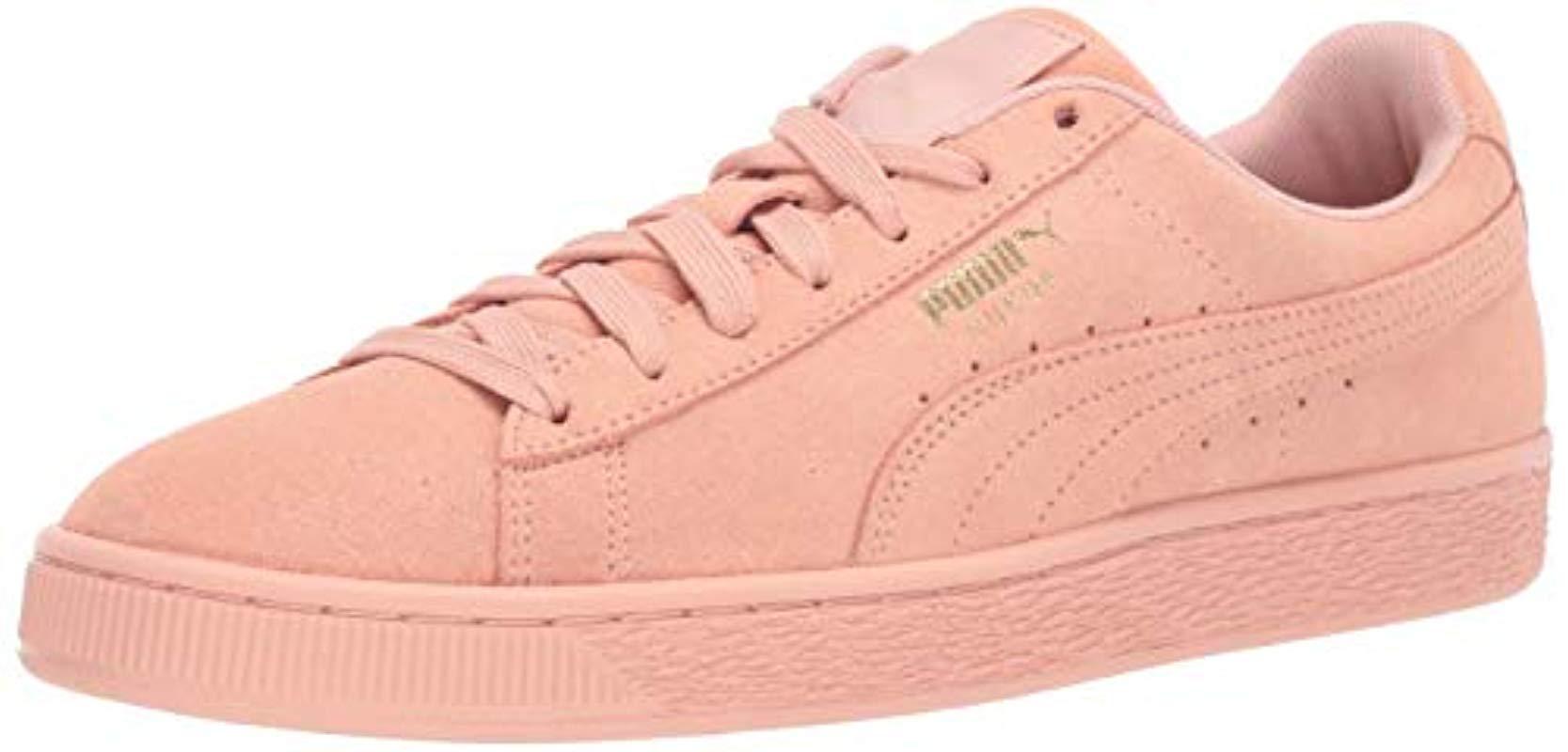 PUMA Suede Classic Sneaker Peach Bud Team in Pink for Men | Lyst