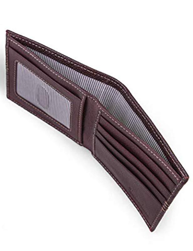 timberland men's blix slimfold leather wallet