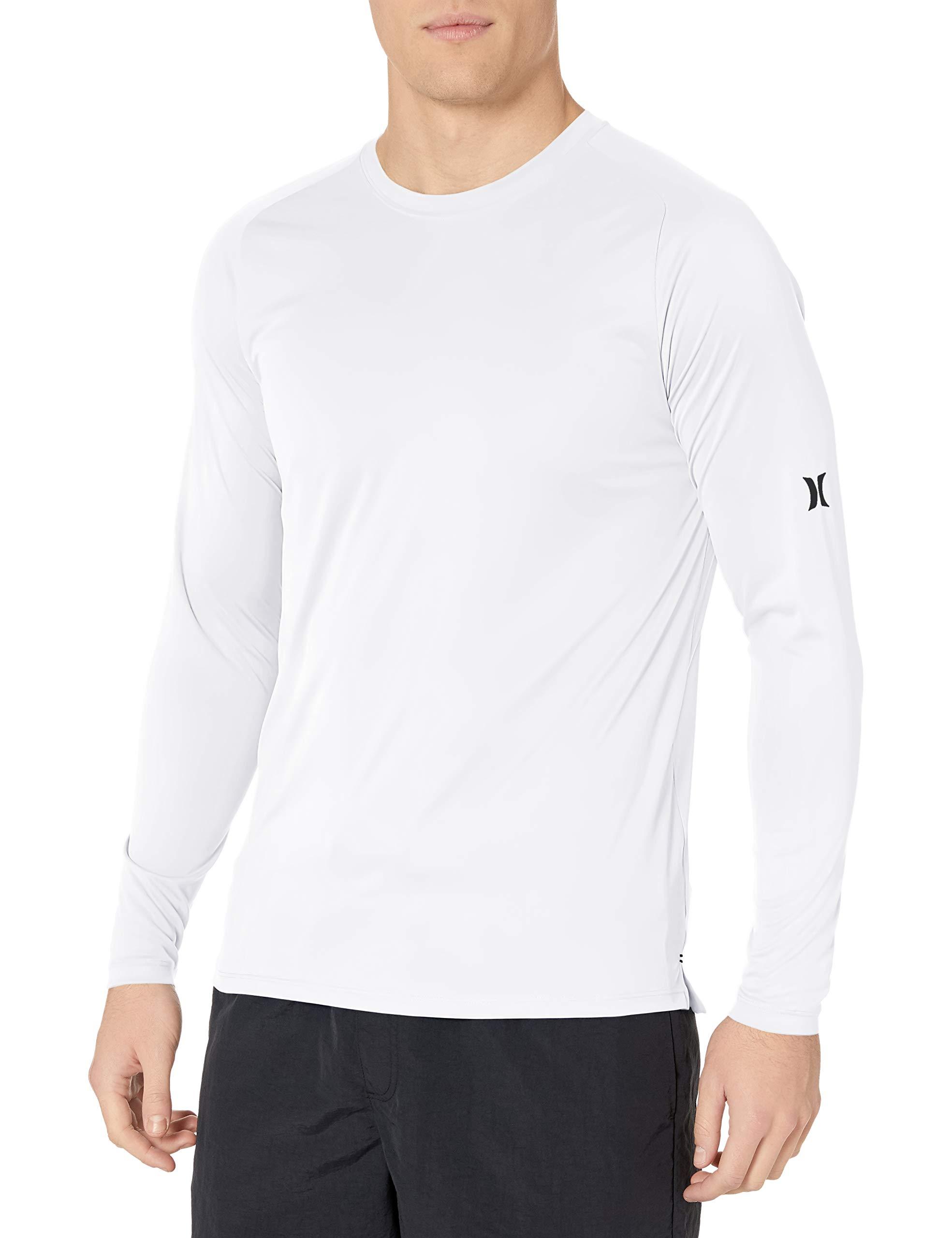Hurley Nike Dri-fit Long Sleeve Sun Protection +50 Upf Rashguard in White for Men Lyst