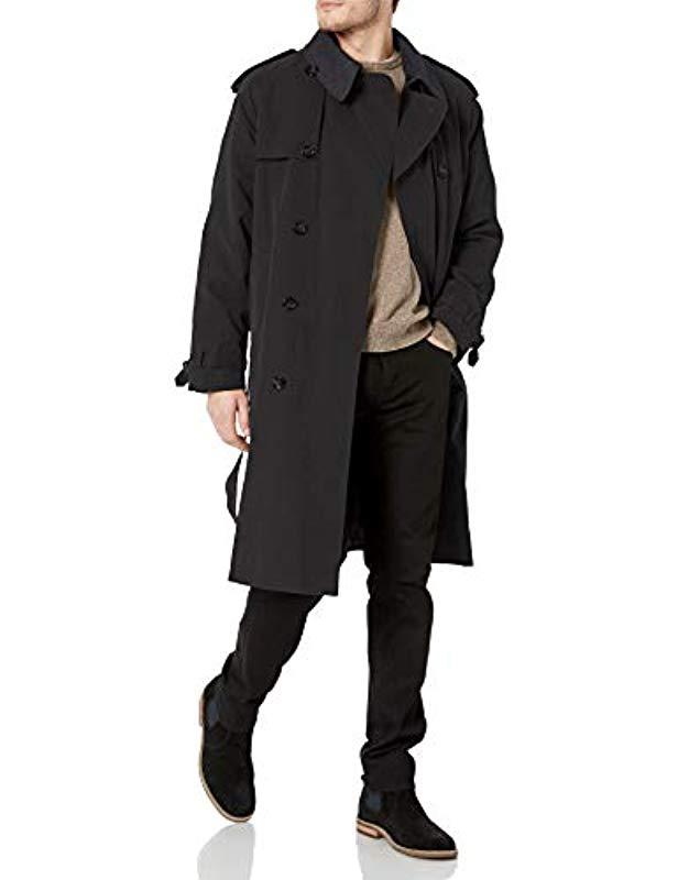 London Fog Iconic Trench Coat in Black for Men - Save 9% - Lyst