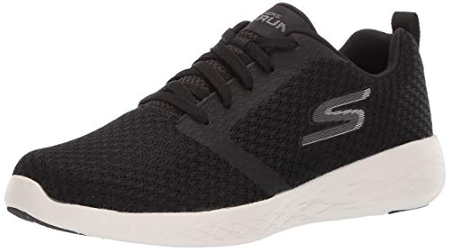 Skechers Rubber Go Run 600-circulate Sneaker in Black/White (Black) for ...