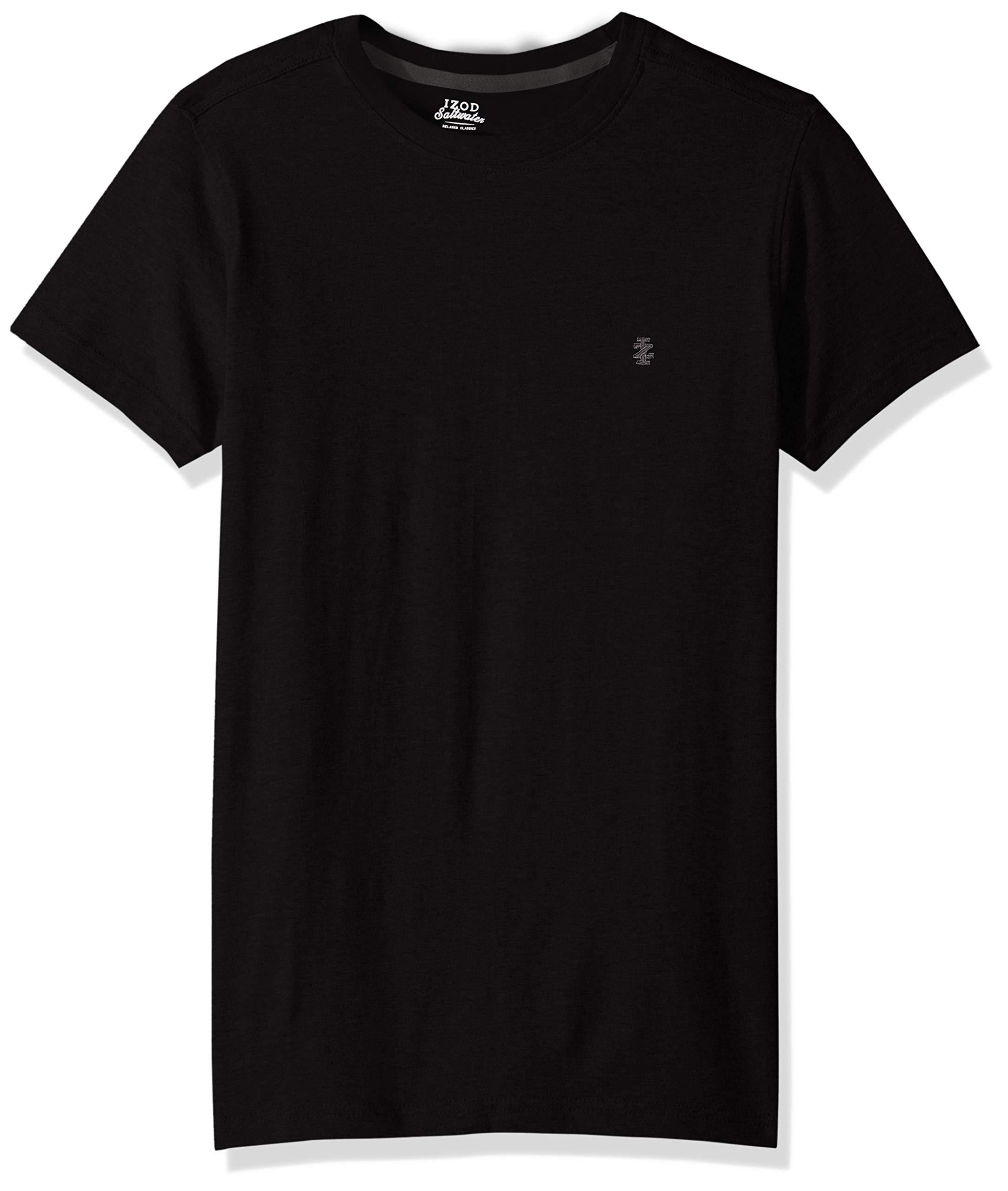 Izod Saltwater Short Sleeve Solid T-shirt With Pocket in Black for Men ...