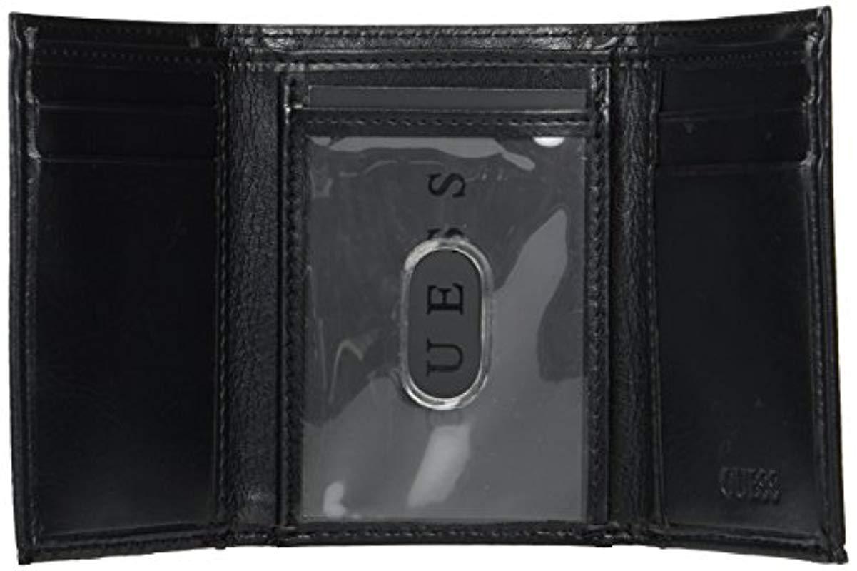 guess trifold wallet
