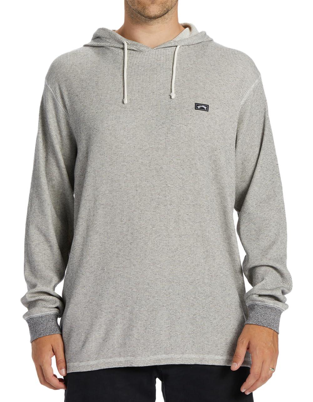 Billabong Keystone Pullover Lightweight Waffle Knit Hoodie in Grey for Men Lyst UK