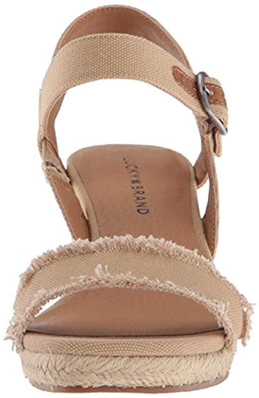lucky brand women's marceline espadrille wedge sandal