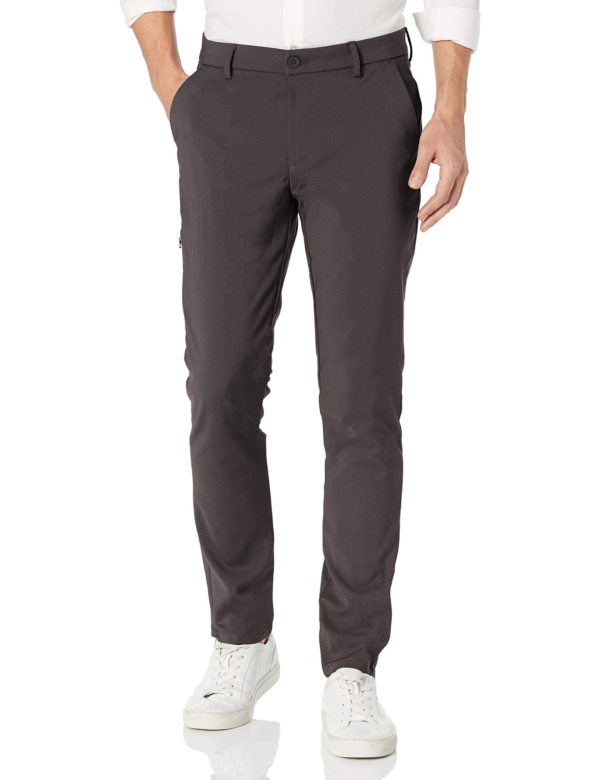 Calvin Klein Move 365 Stretch Skinny Fit Wrinkle Resistant Tech Woven Pant  in Gray for Men | Lyst