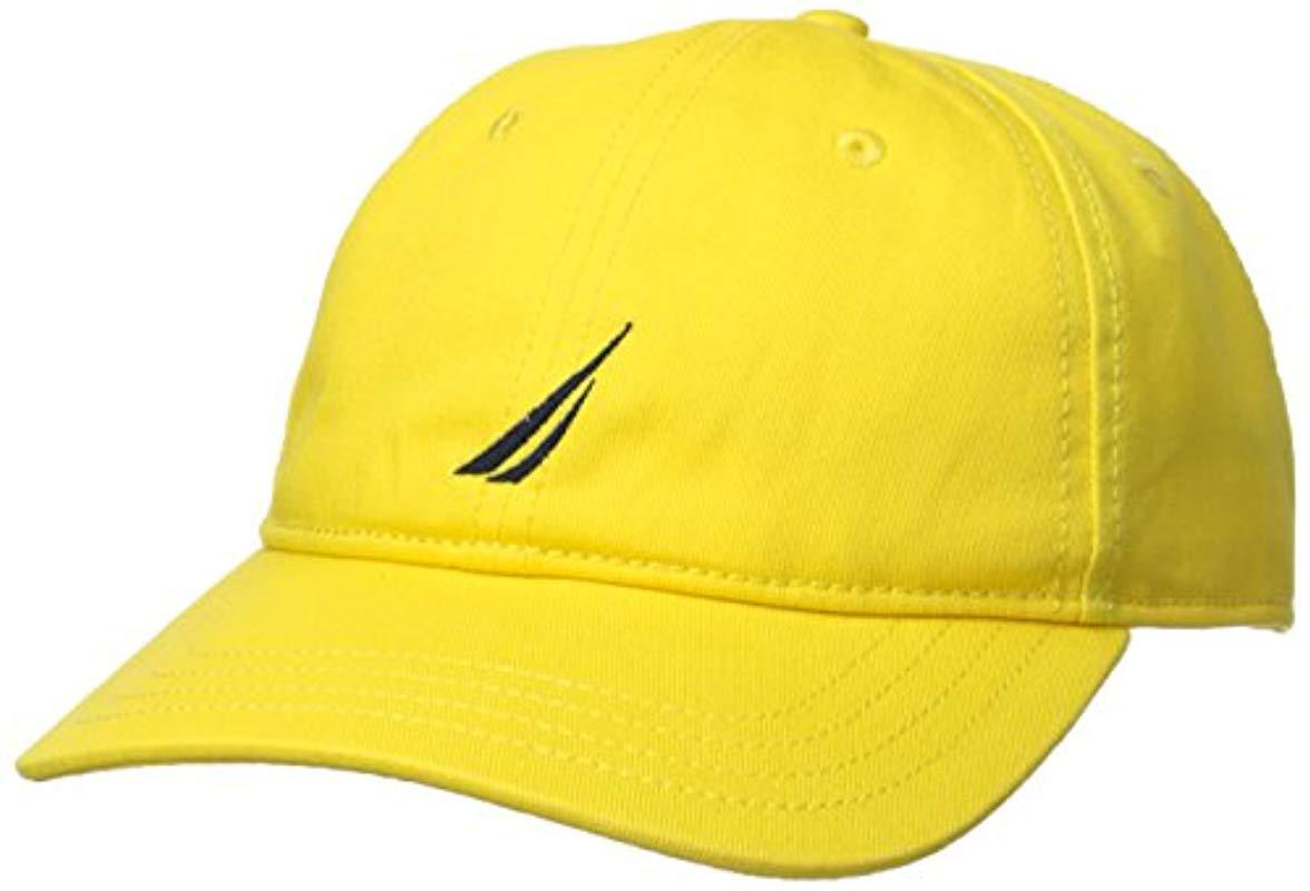 yellow nautica hat