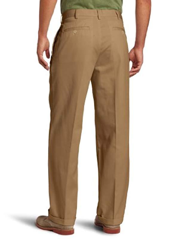 Izod Mens American Chino Pleated Pantpants Pants IZOD Men's