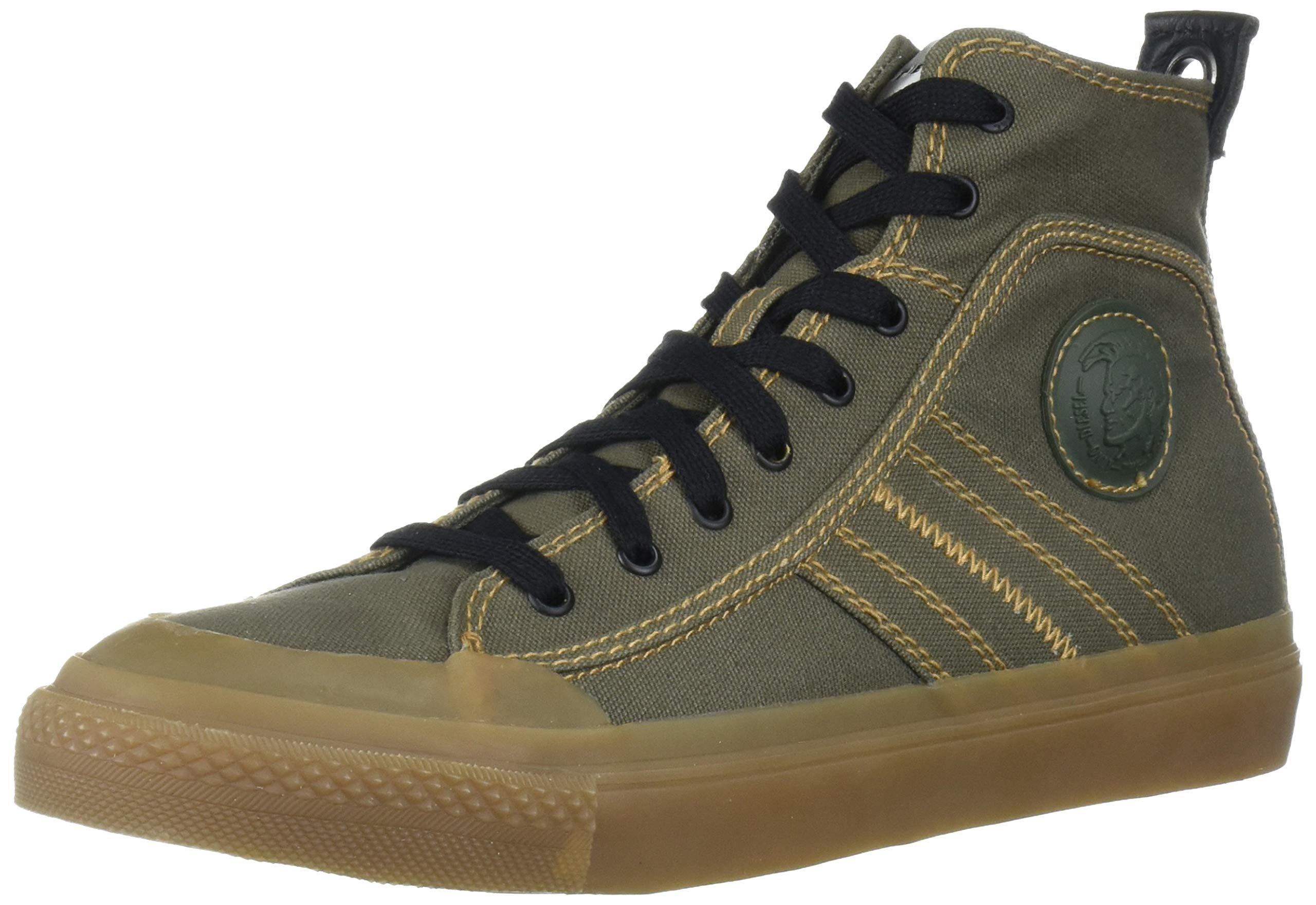 DIESEL S-astico Mid Lace-sneake Sneaker in Olive/Green (Green) for Men ...