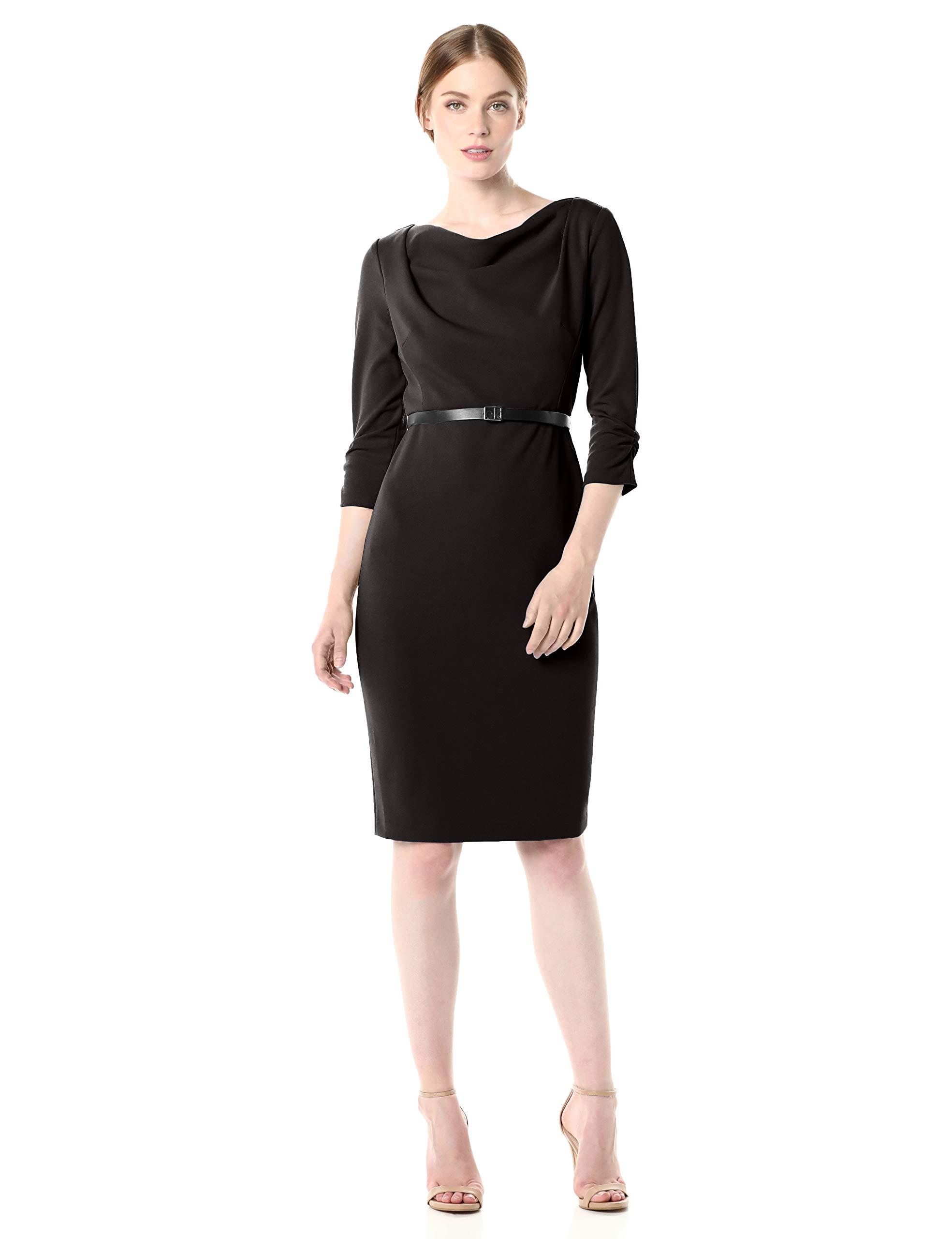 calvin klein cowl neck dress