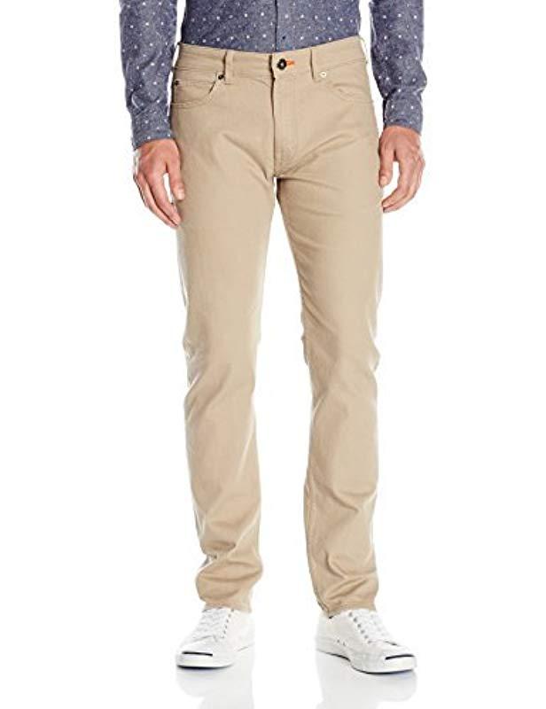 lee modern series slim fit tapered leg khakis