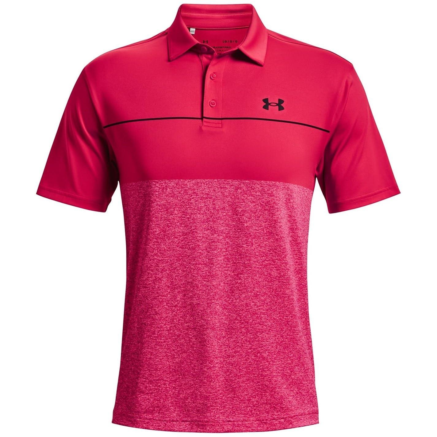 under armour playoff polo pink