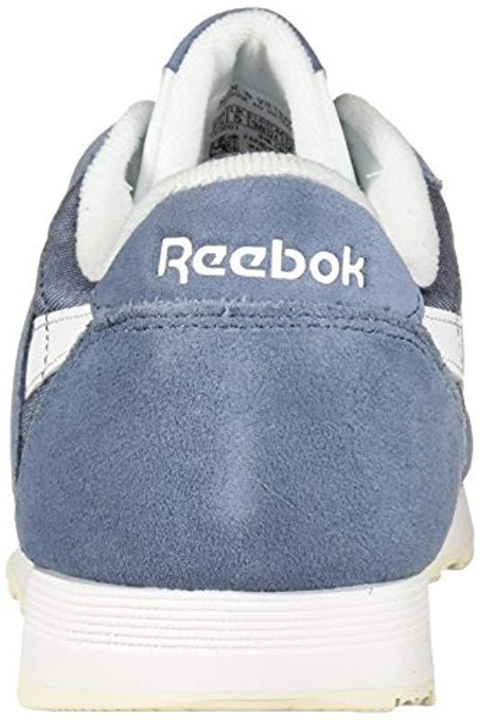 Reebok Classic Nylon Low-top Sneaker in Blue | Lyst