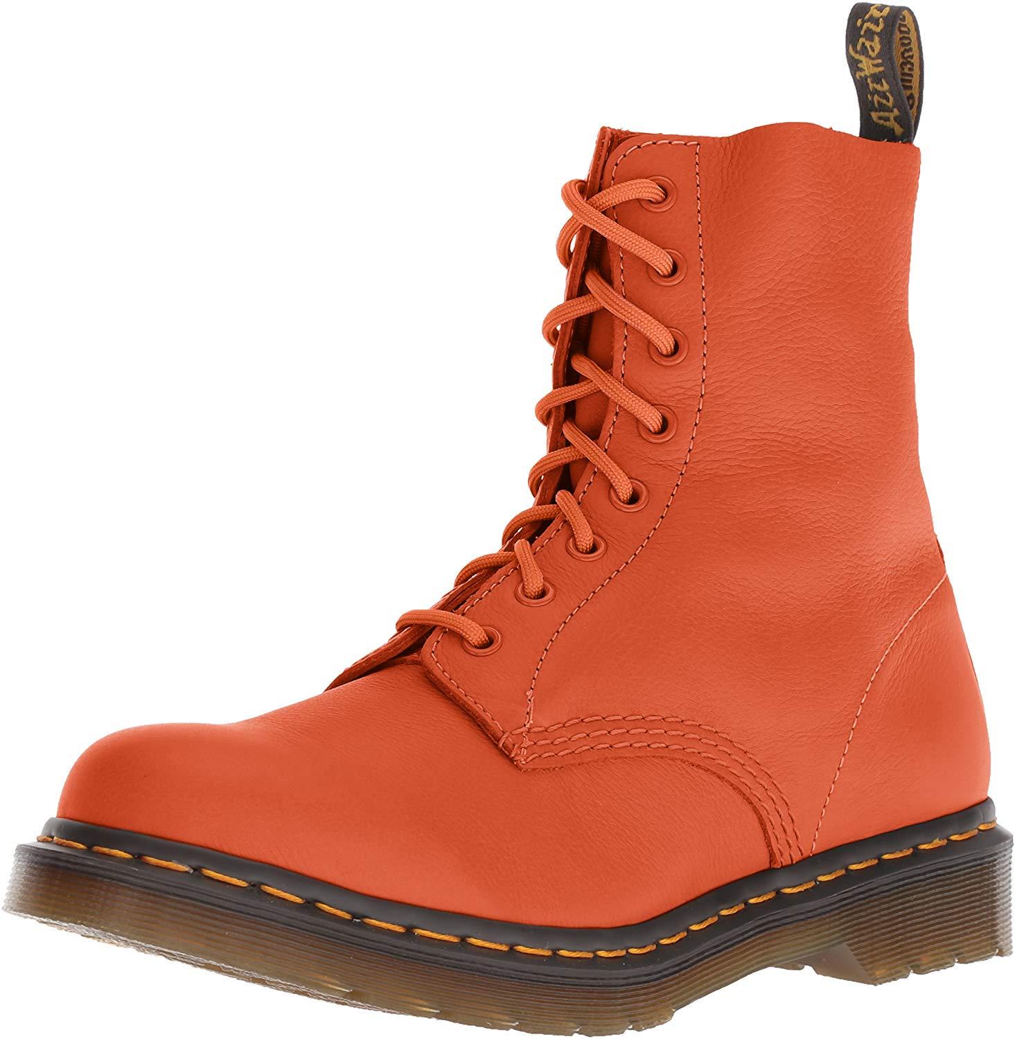 Dr. Martens Leather 1460 Pascal Ankle Boots in Burnt Orange (Orange) | Lyst
