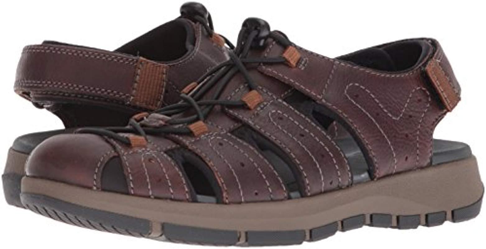 clarks men's brixby cove ankle strap sandals