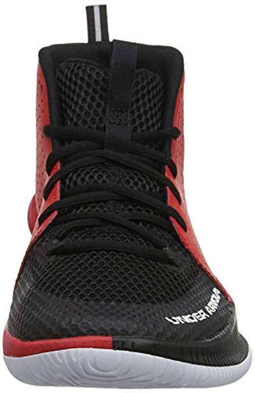 Under Armour Leather Jet 2019 Basketball Shoe Running, Black (003)/red, 7  for Men | Lyst