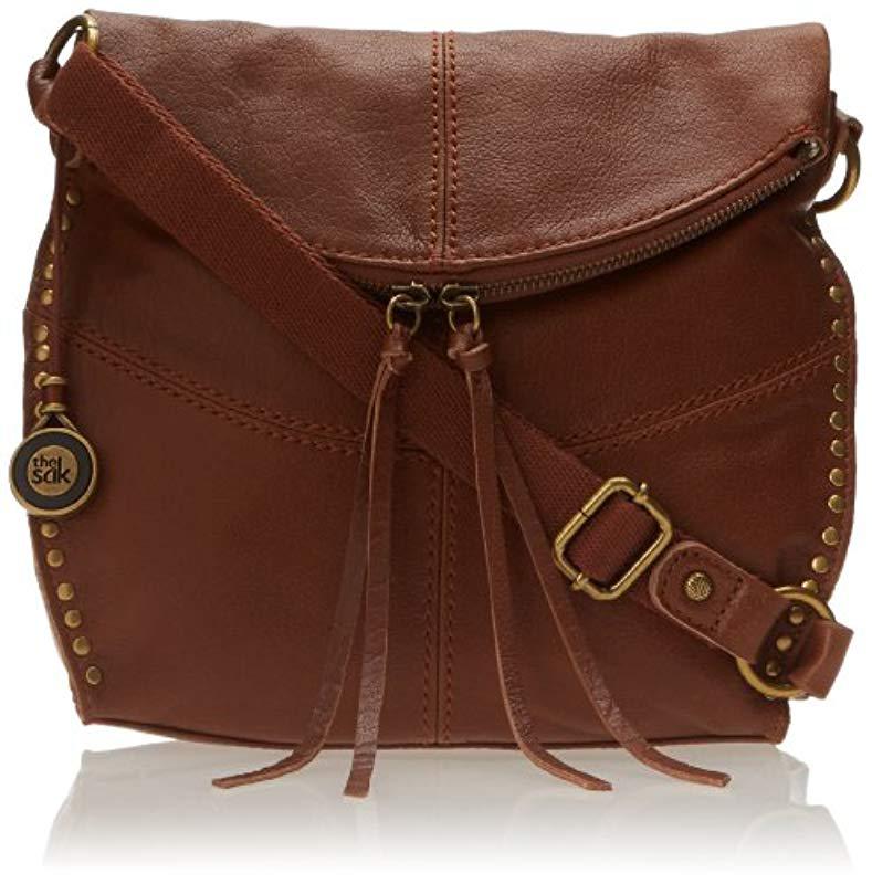 The Sak Leather Silverlake Crossbody Bag in Tobacco (Brown) Lyst