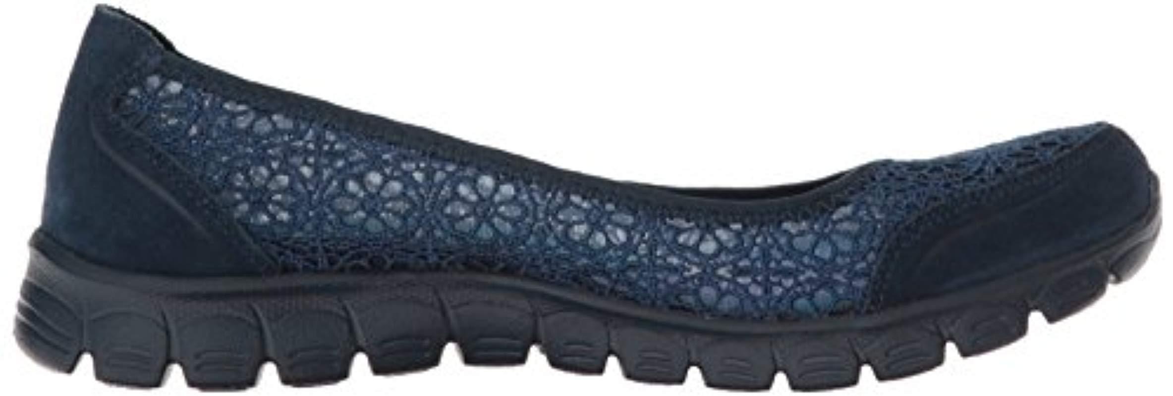 Skechers Sport Ez Flex Flighty Majesty Slip-on Flat in Blue | Lyst