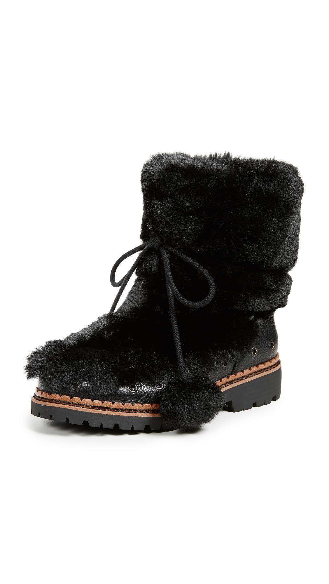 marquette faux fur fuzzy boots
