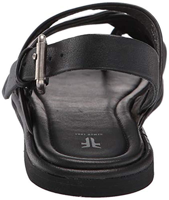 black flat criss cross sandals