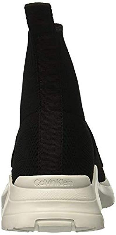 calvin klein uni sock knit sneaker