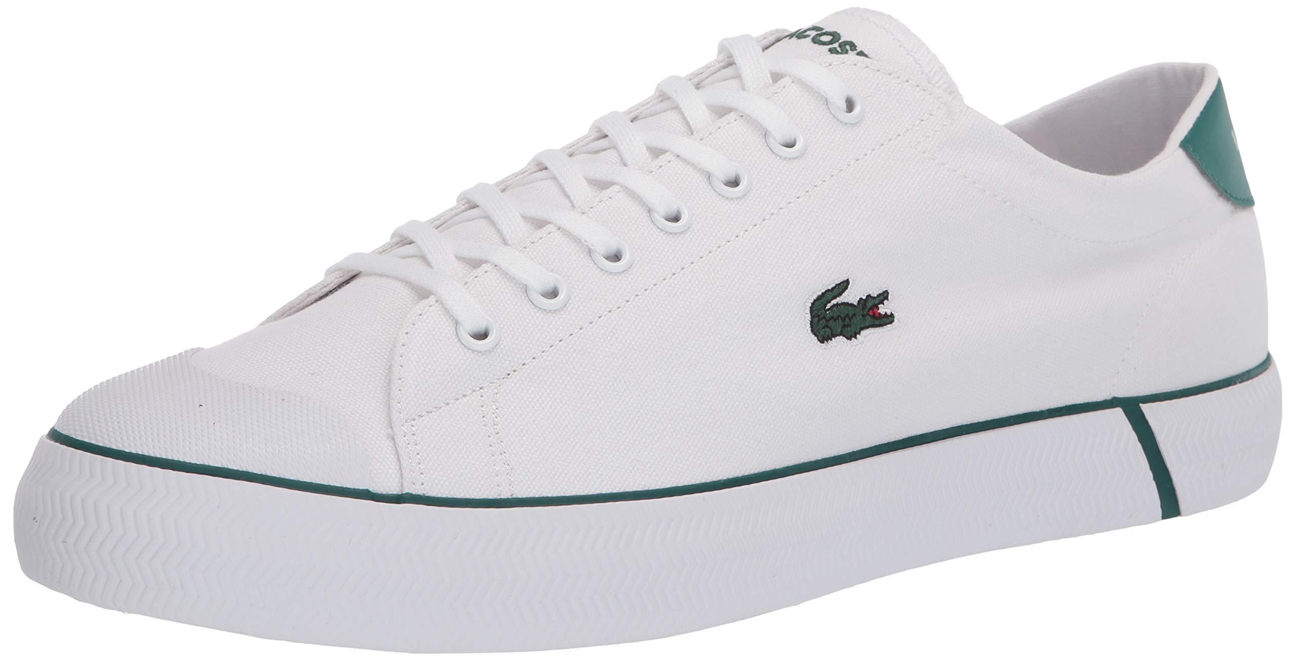 Lacoste Canvas Gripshot Sneaker in White/Green (White) for Men | Lyst