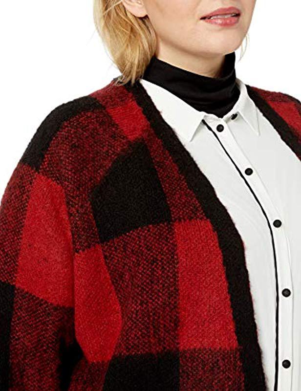 lucky brand buffalo plaid cardigan