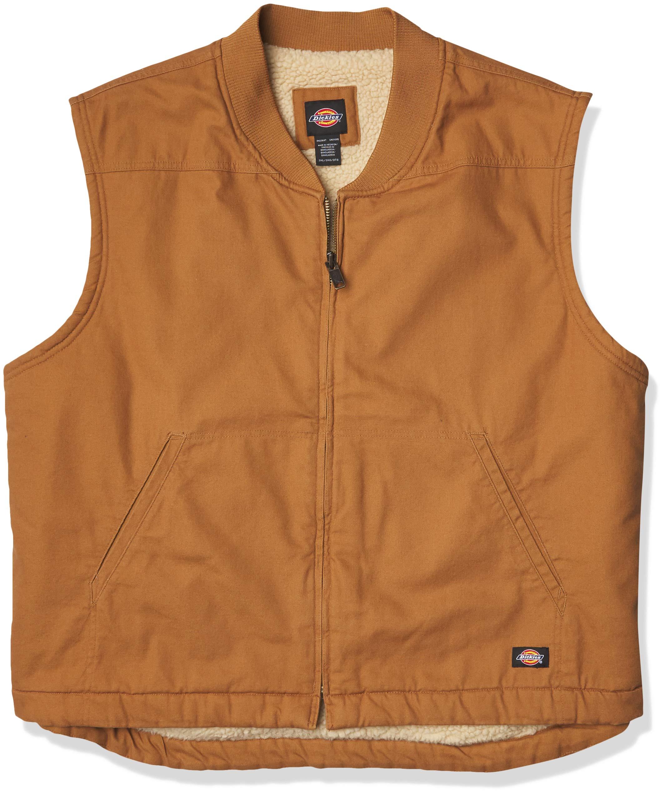 Dickies Relaxed Sherpa Lined Vest in Brown for Men Lyst