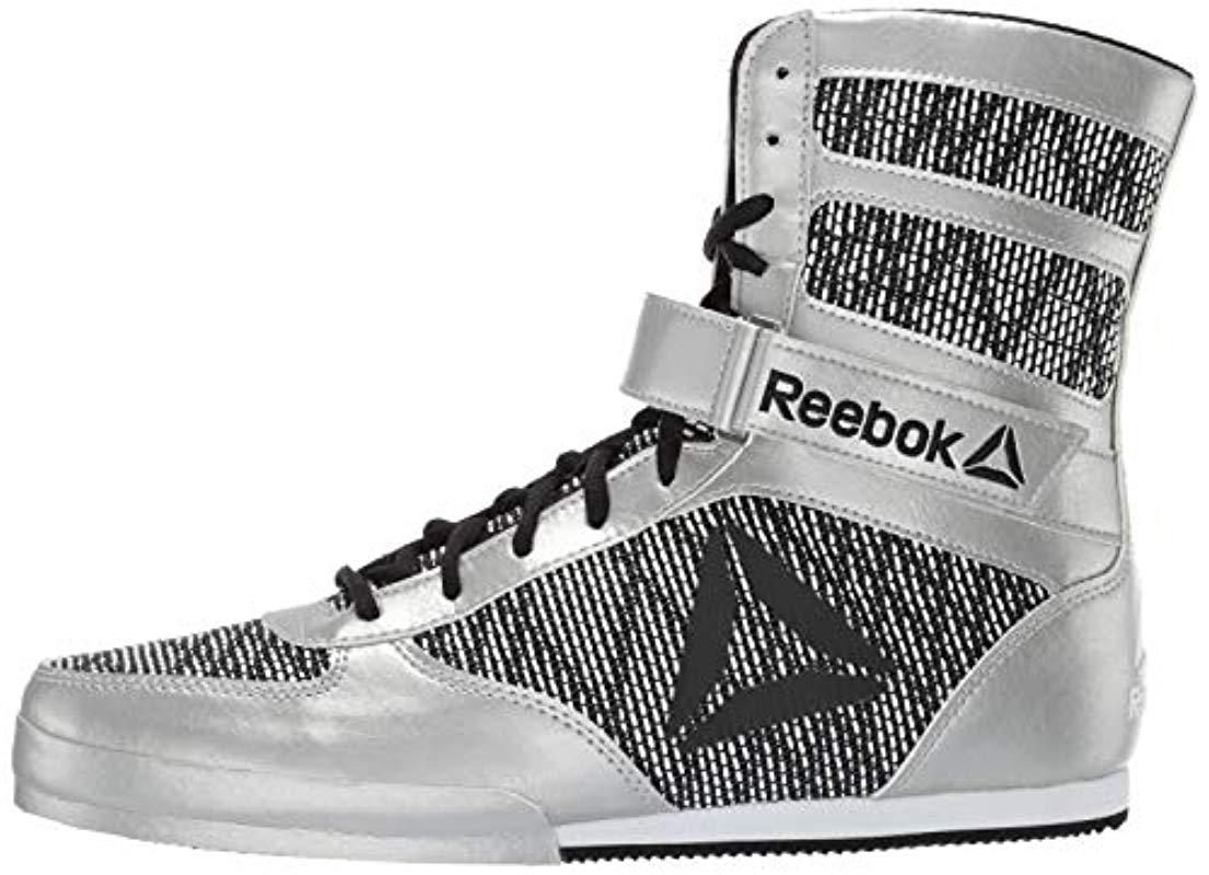 Reebok Boot Boxing Shoe in Silver/White/Black (Black) for Men - Lyst