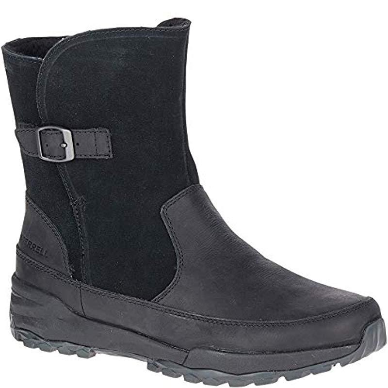 merrell women's icepack guide buckle plr wp snow boot