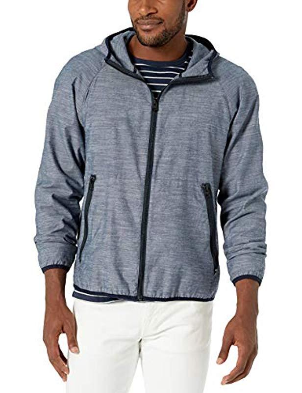 Download Levi's Lightweight Hooded Chambray Windbreaker Jacket in ...