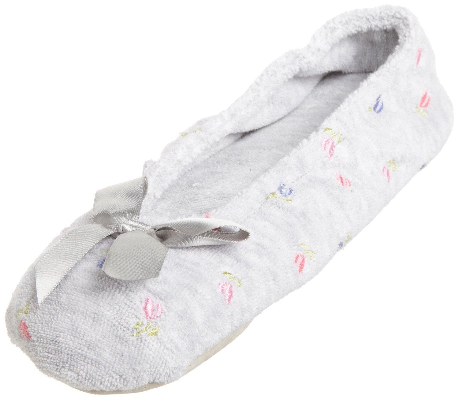 terry ballerina slippers