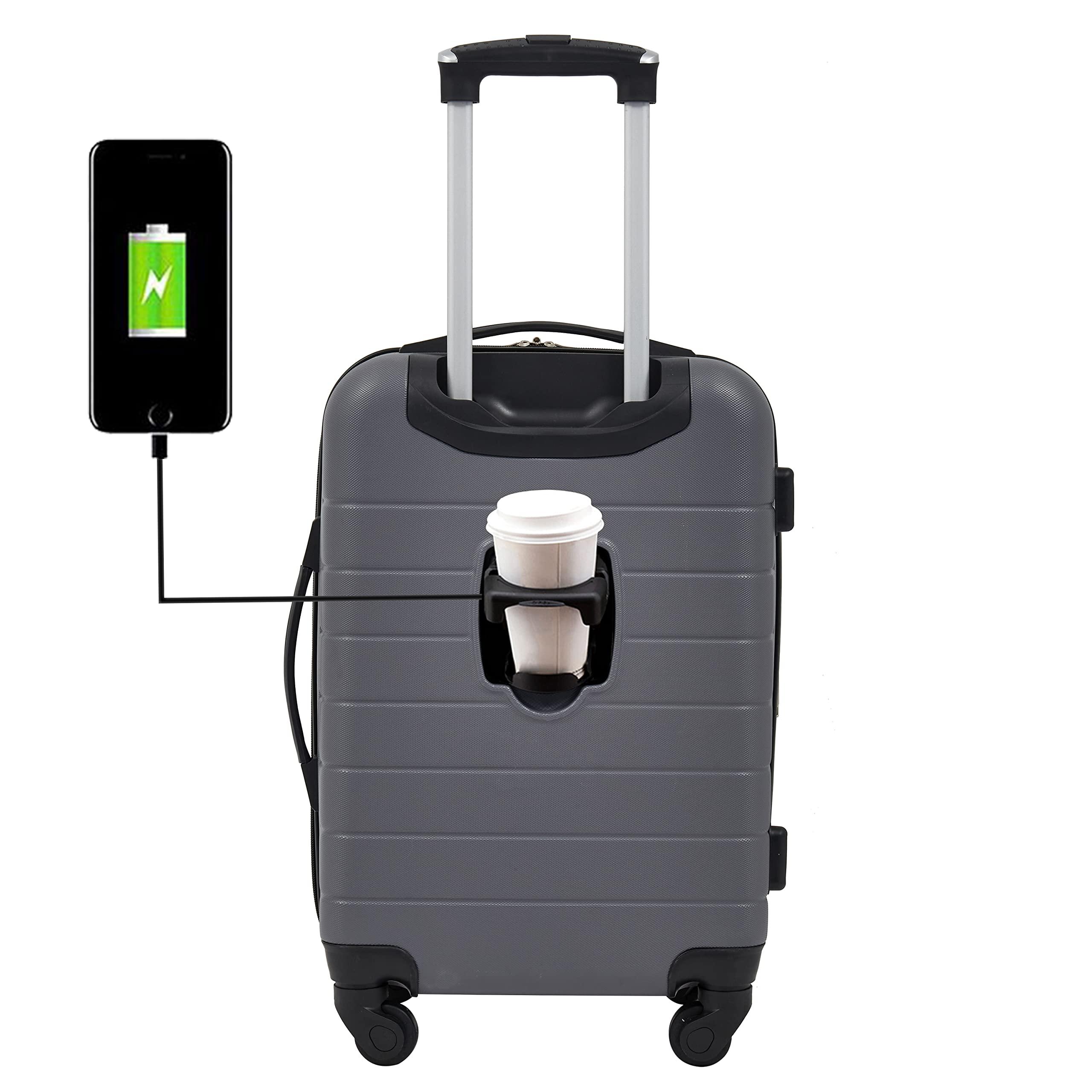 Wrangler Smart Luggage Set With Cup Holder And Usb Port in Black Lyst