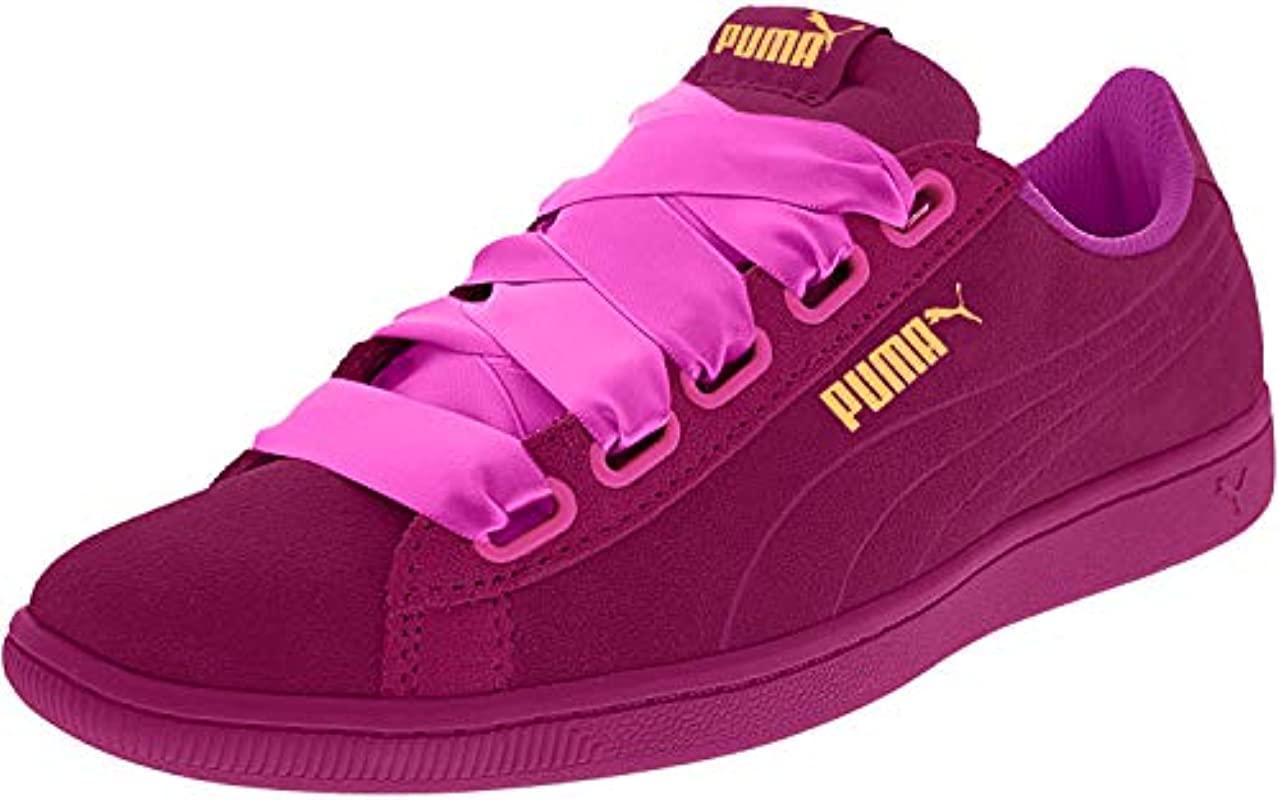 puma sneaker with ribbon