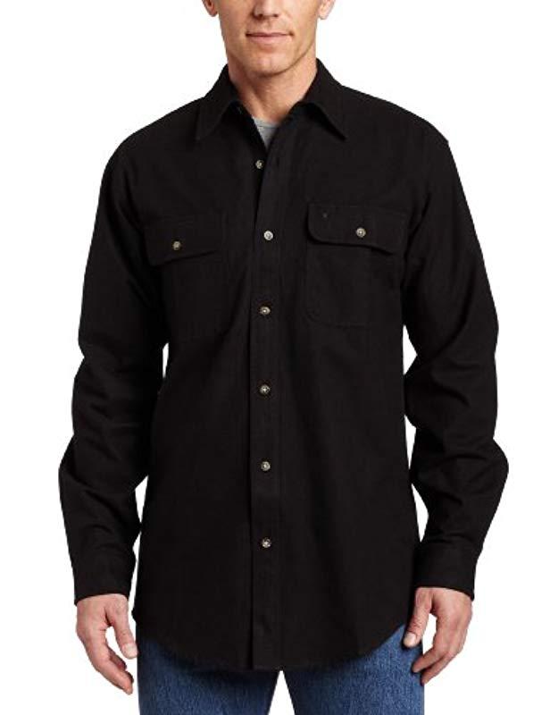 solid black flannel shirt