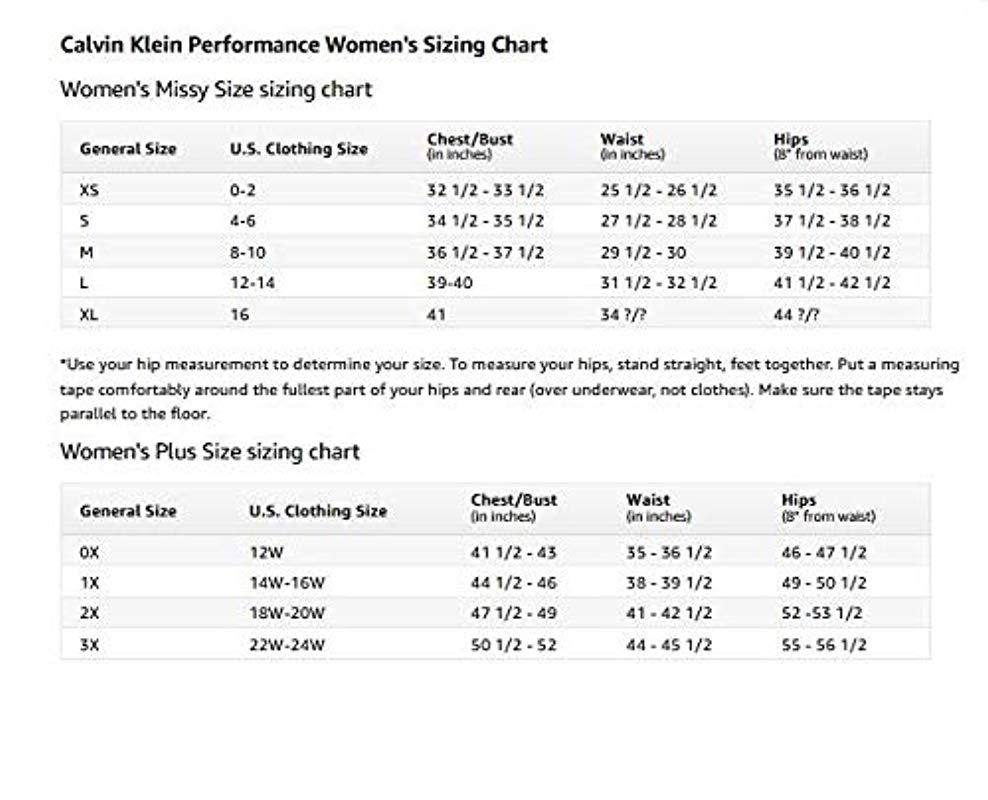 Calvin Klein Belt Size Chart