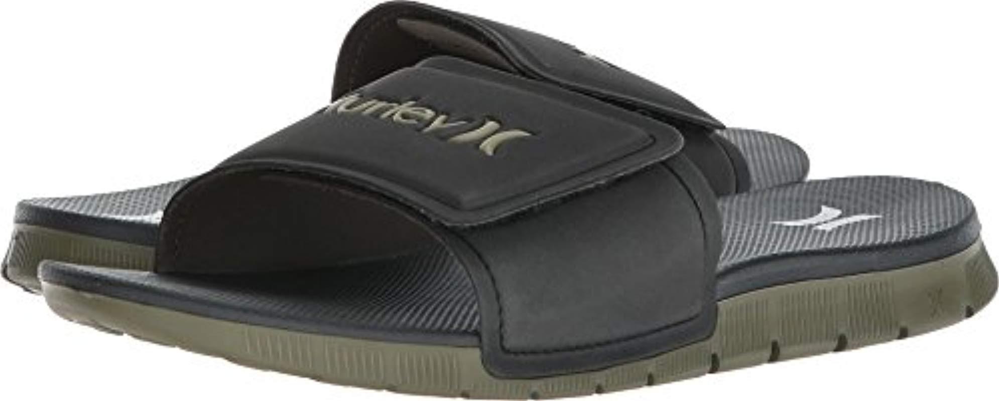 hurley men's slide sandals