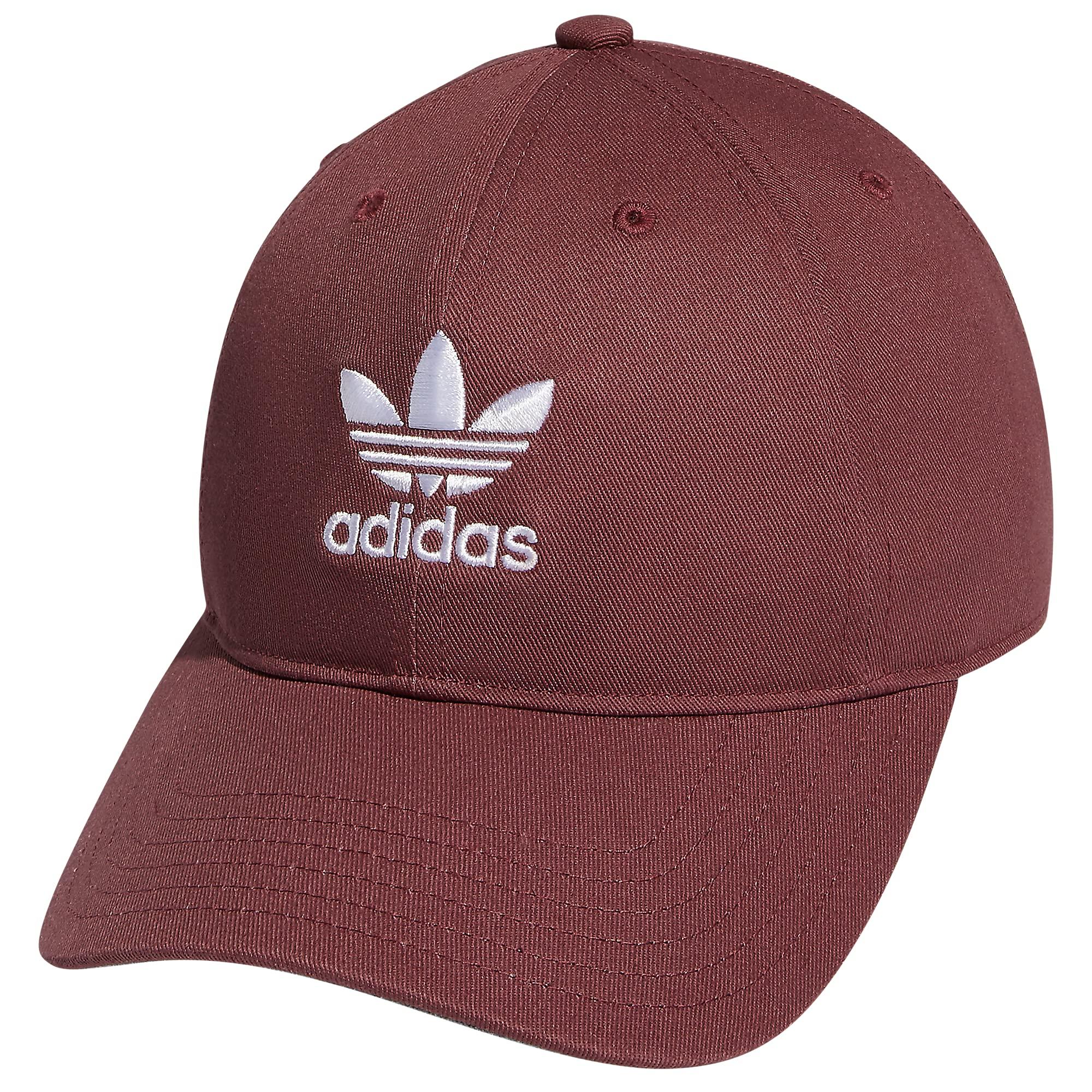 adidas Originals Womens Relaxed Fit Adjustable Strapback Baseball Caps in  Red | Lyst