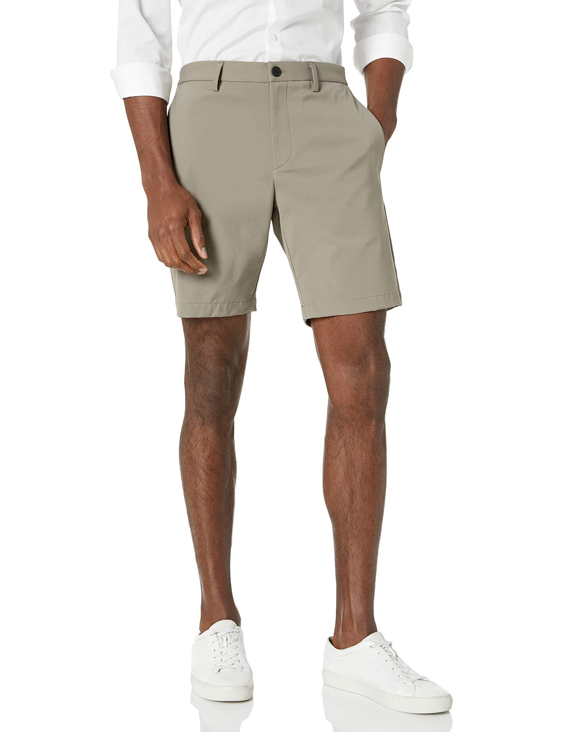 Theory Zaine Cotton Stretch Shorts in Natural for Men - Lyst