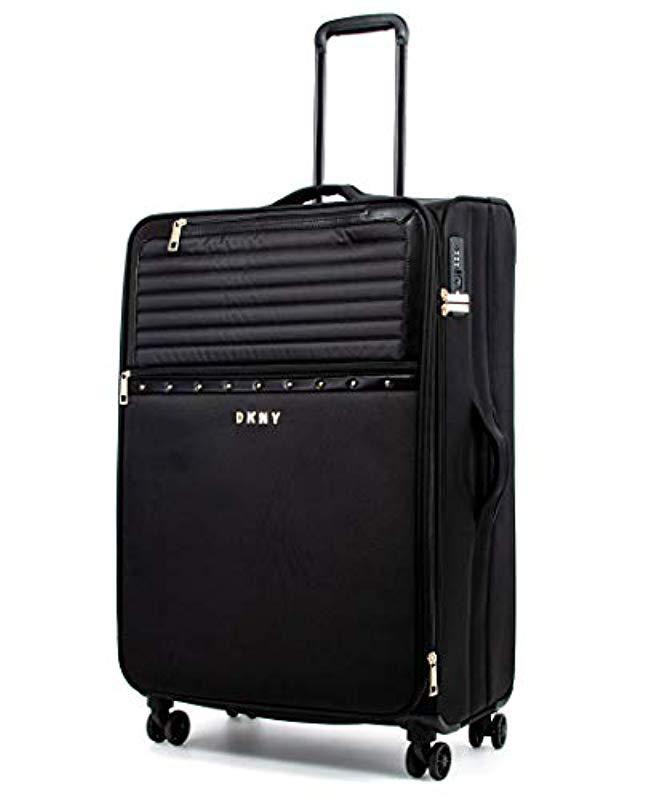 DKNY 29" Expandable Softside Spinner Luggage With Tsa Lock, Black Lyst