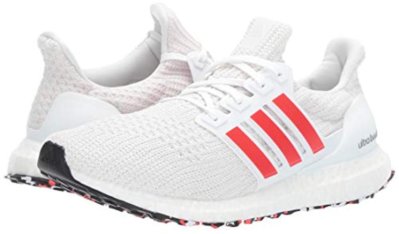 ultra boost chalk white active red