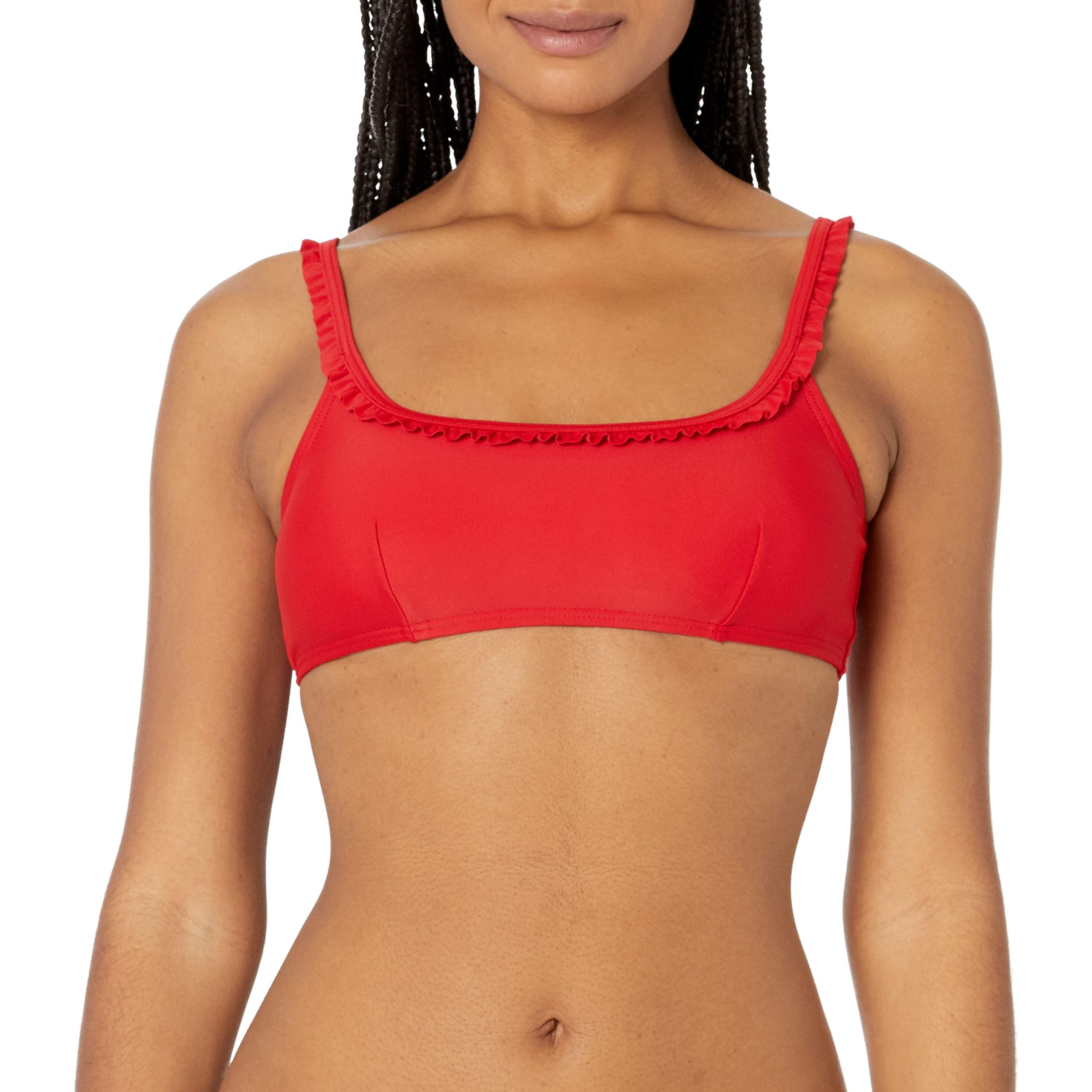 Tommy Hilfiger Standard Detailed Bikini Top in Red | Lyst