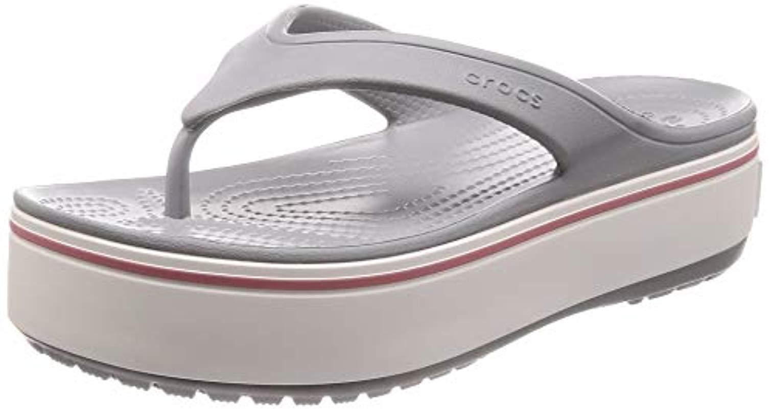 crocs crocband platform flip