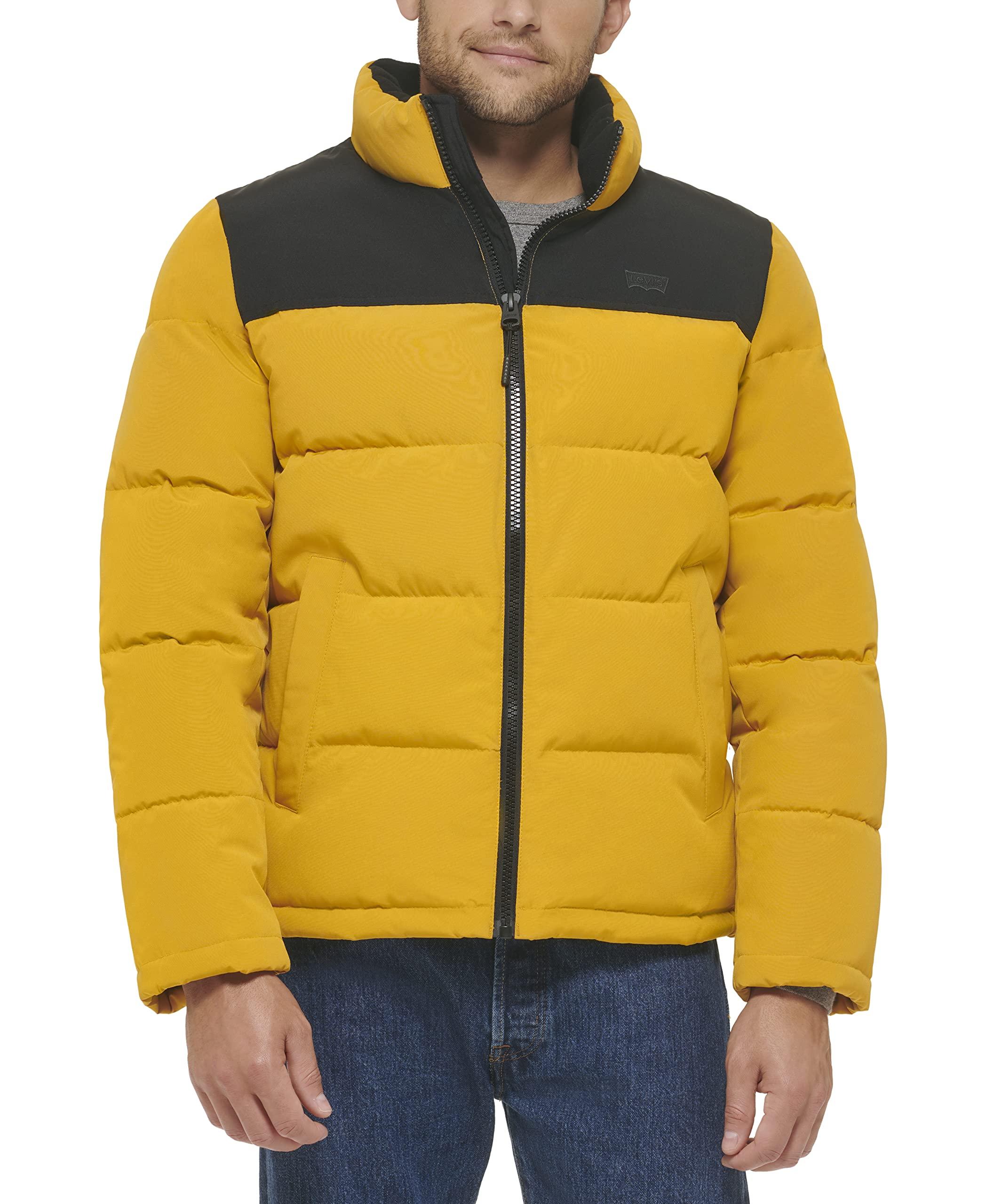 Levi's Arctic Cloth Retro Bubble Puffer Jacket in Yellow for Men | Lyst