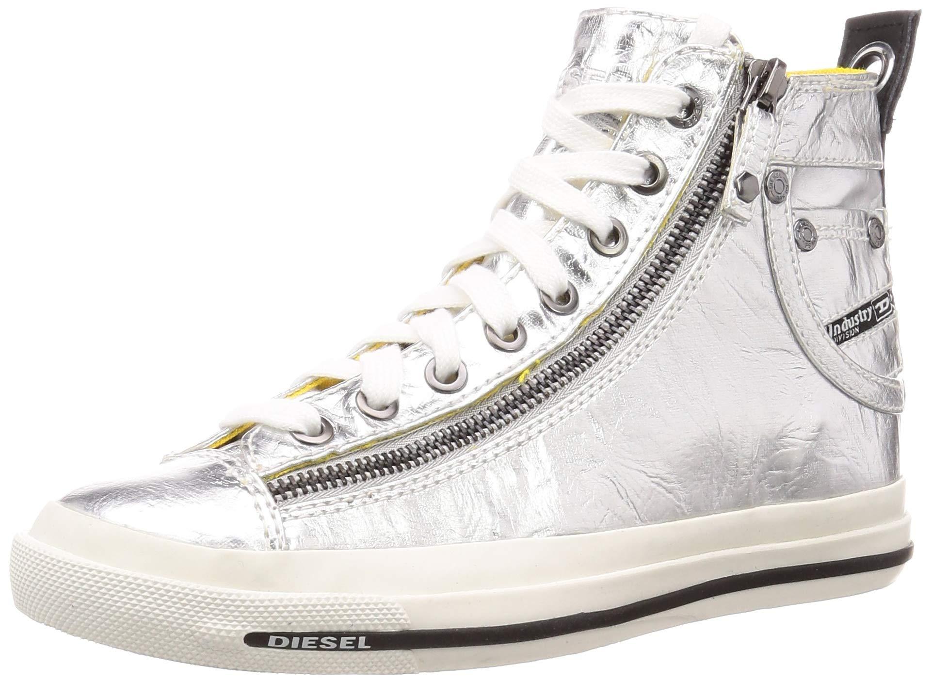 Diesel Magnete Expo Zip W Shoes Sneaker In Silver Metallic Lyst