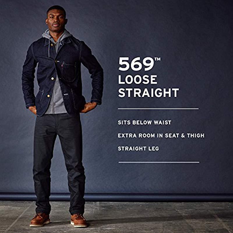 Levi's 569 Loose Straight Leg Jean, Kale, 40x32 in Blue for Men | Lyst